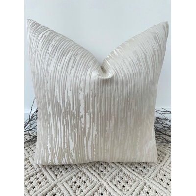Abstract Beige Square Cushion Cover