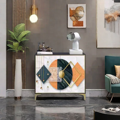 Modern home storage accent cabinet.