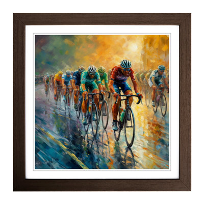 Tour De France Neo-Impressionism - Framed Print