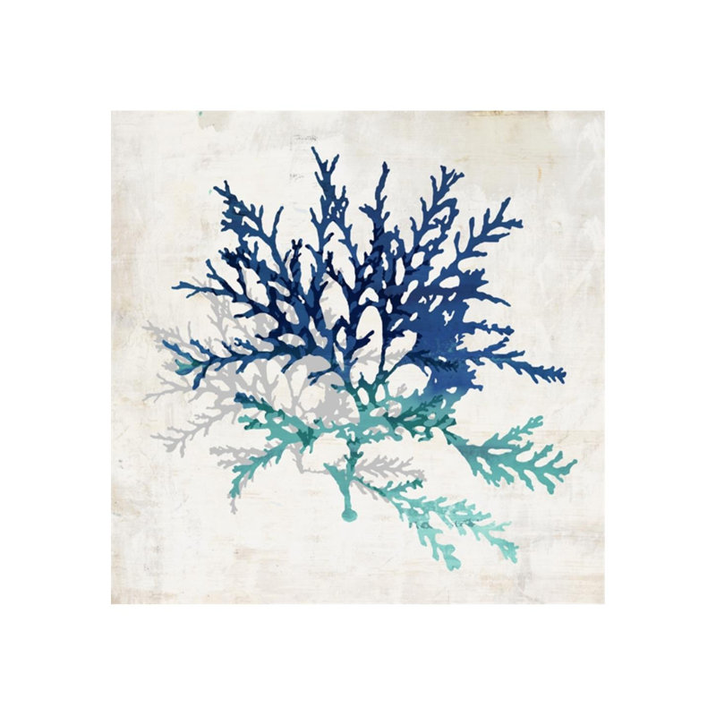 Cerulean Coral I Print by Sofia Fox, 30" H x 30" W, Outdoor