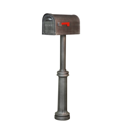 Boîte aux lettres trottoir classic avec poteau inclus