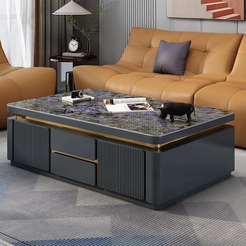 Table basse moderne et simple de haute qualité, H 18,1 po x L 55,1 po x l 31,5 po, Coloré, Coloré