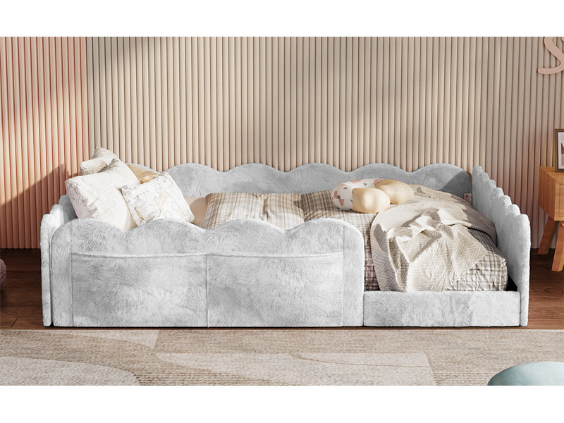 Lit tapissier pour enfant Cocoon, Gray
