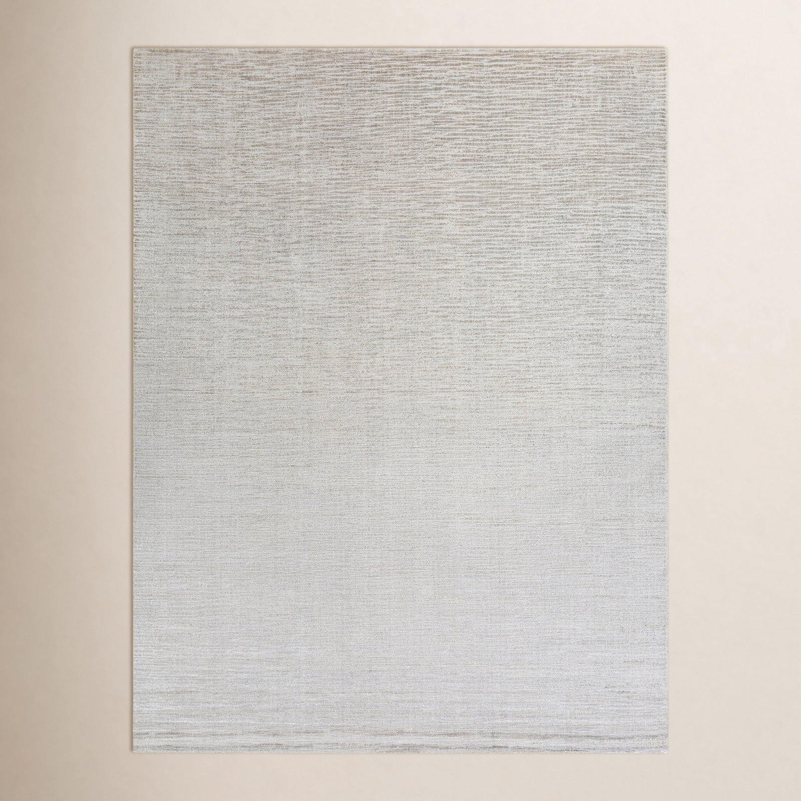 Elba Gray White Hand-Loomed Rug, Rectangle 8' x 10'