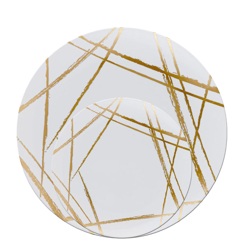 Ensemble de 110 assiettes en plastique Ecoqualité
