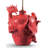 27.17" Red Table Lamp
