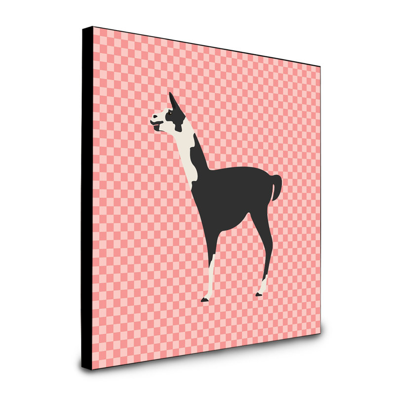 Panneau mural d’art de q pi llama ara Zubley, Rose