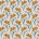 Ocre et bleu sarcelle floral Vanves