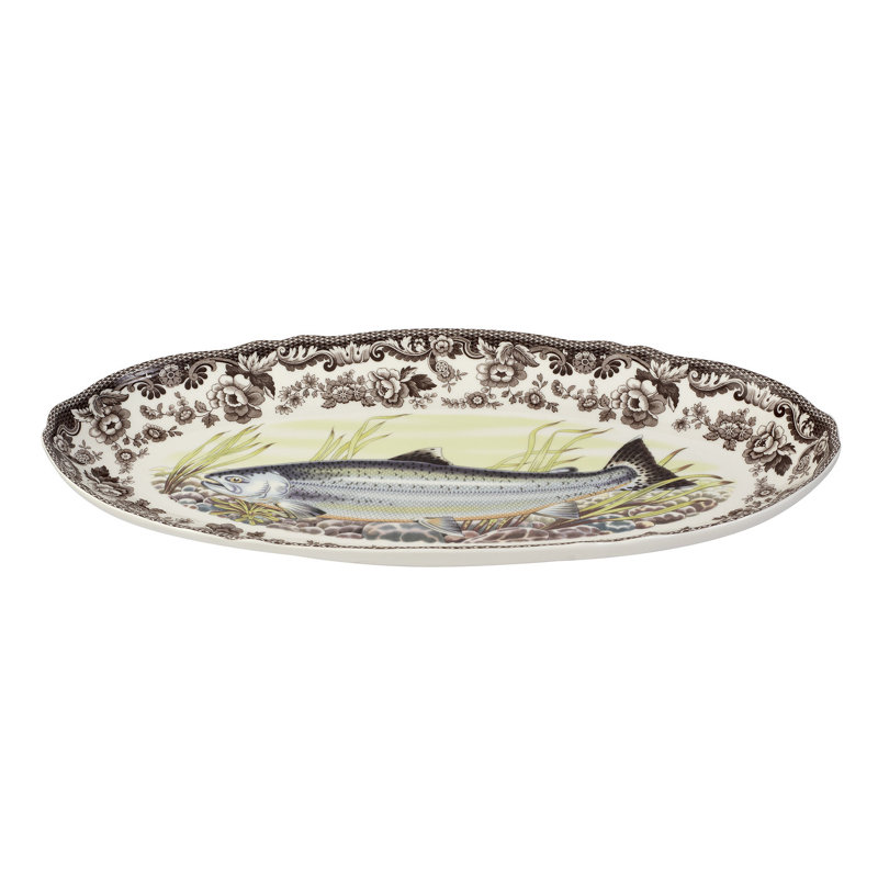 Spode – Woodland – Spode Woodland Fish Platter – Brown/White