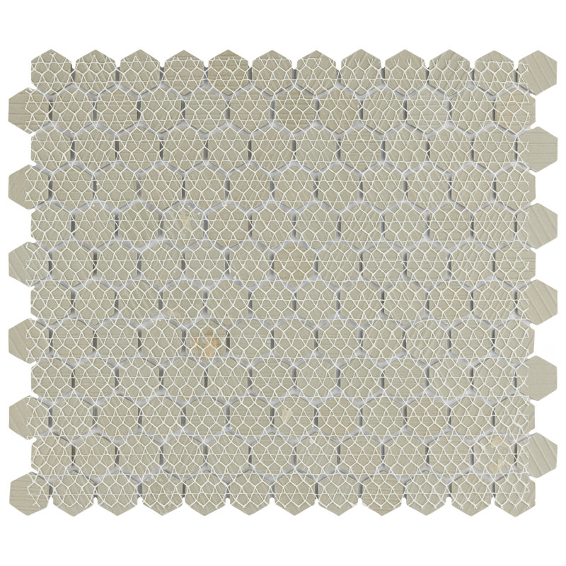 Hudson 1" X 1" Hex Porcelain Mosaic Floor And Wall Tile
