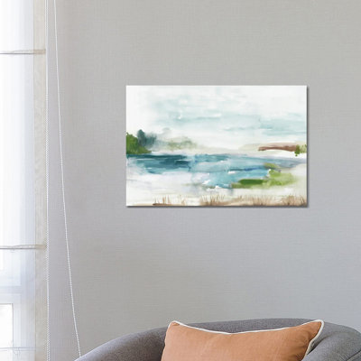 Watery Land by Tom Reeves - Wrapped Canvas Painting