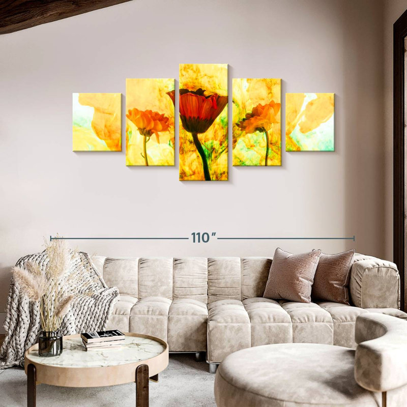 Floral Glaze Glaser, H 42 po x l 92 po