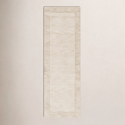Dolma Beige Cream Hand-Woven Wool Rug