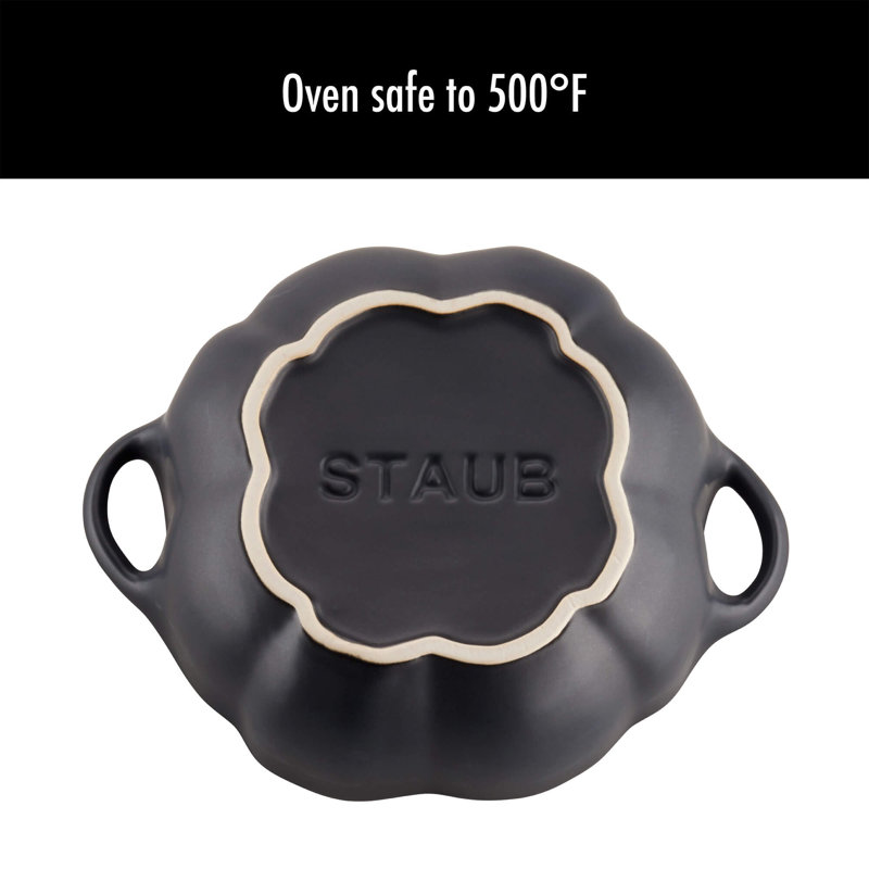 Staub Ceramic 16-oz Petite Pumpkin Cocotte