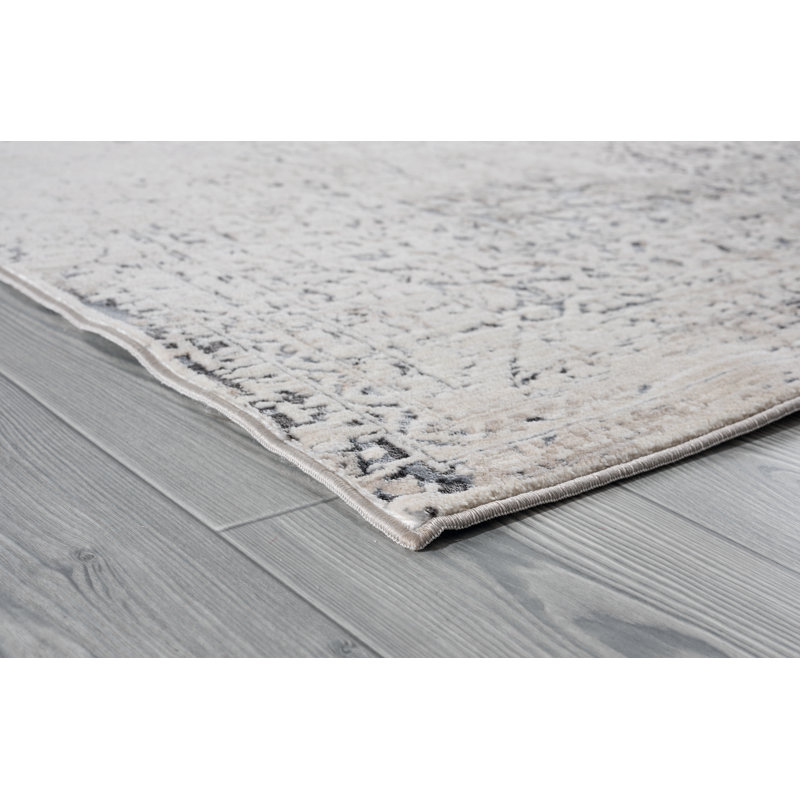 Tapis crème à motif oriental Rummond, Rectangle 1 pi 7 po x 3 pi