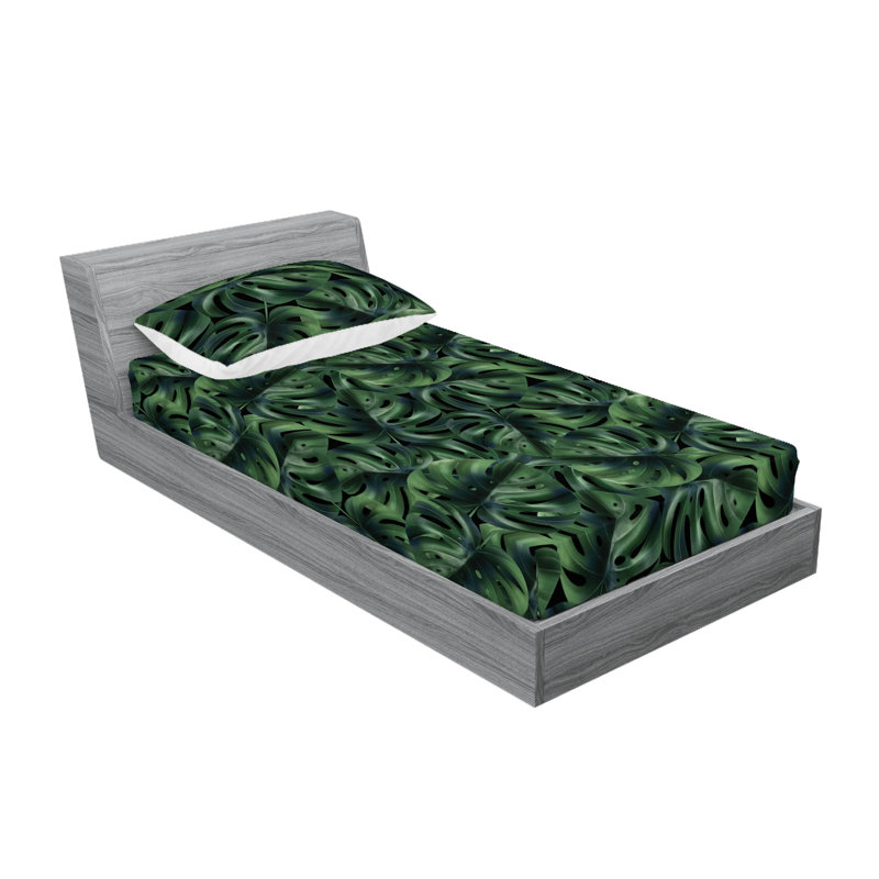 Drap-housse et taie décorative Ambesonne, Ensemble de draps pour lit simple TG avec 1 taie d