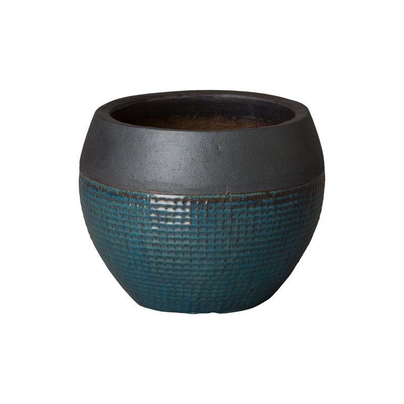 Pot à fleurs en céramique Airionna, H 13 po x l 18 po x P 18 po