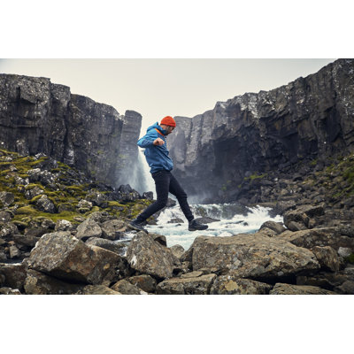 Crossing The Stream by Janiecbros - No Frame Print on Canvas