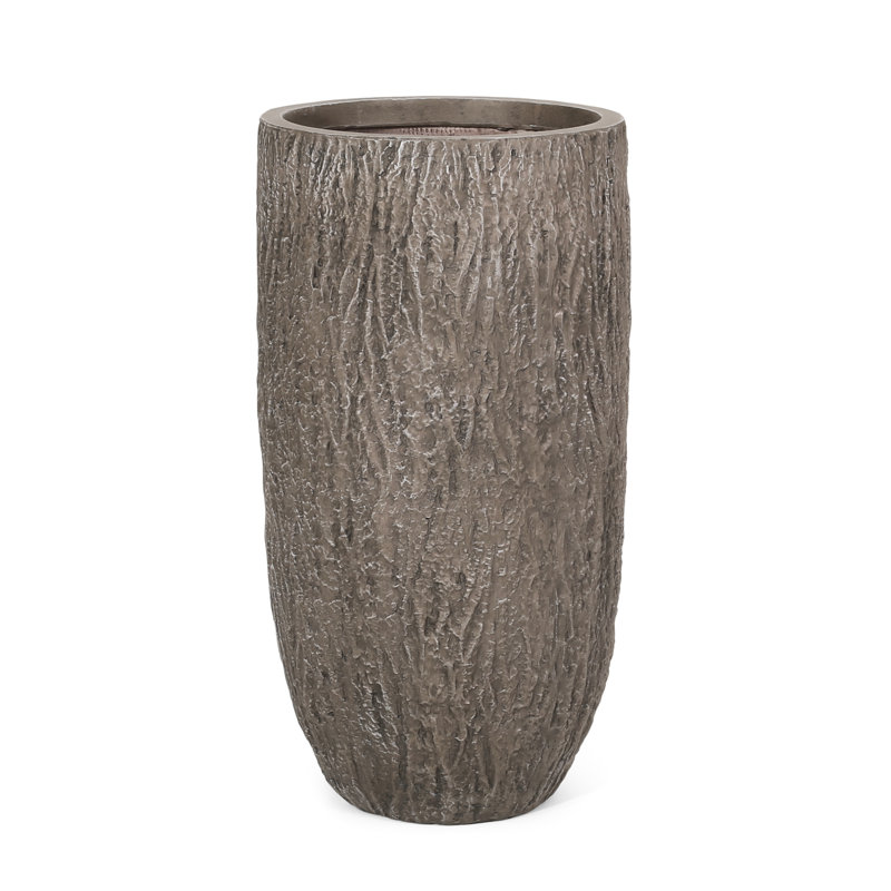 Planter - Magnesium Oxide Outdoor Plant Holder, 14.1 In. D X W 27.1 H, 22.35 Lb Container, Depth Width Height,