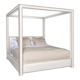 Eastwood King Upholstered Low Profile Four Poster Bed