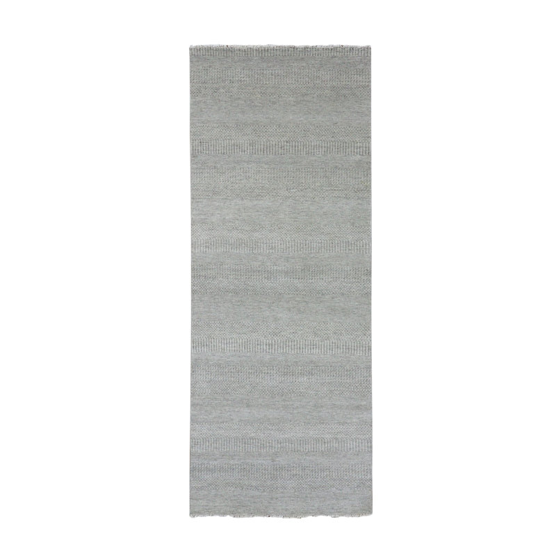 Tapis de couloir gris nouvel âge Casimera 4 pi x 10 pi 6 po Casimera