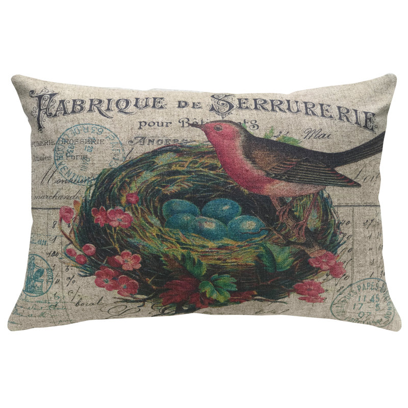 Linen Reversible Throw Pillow