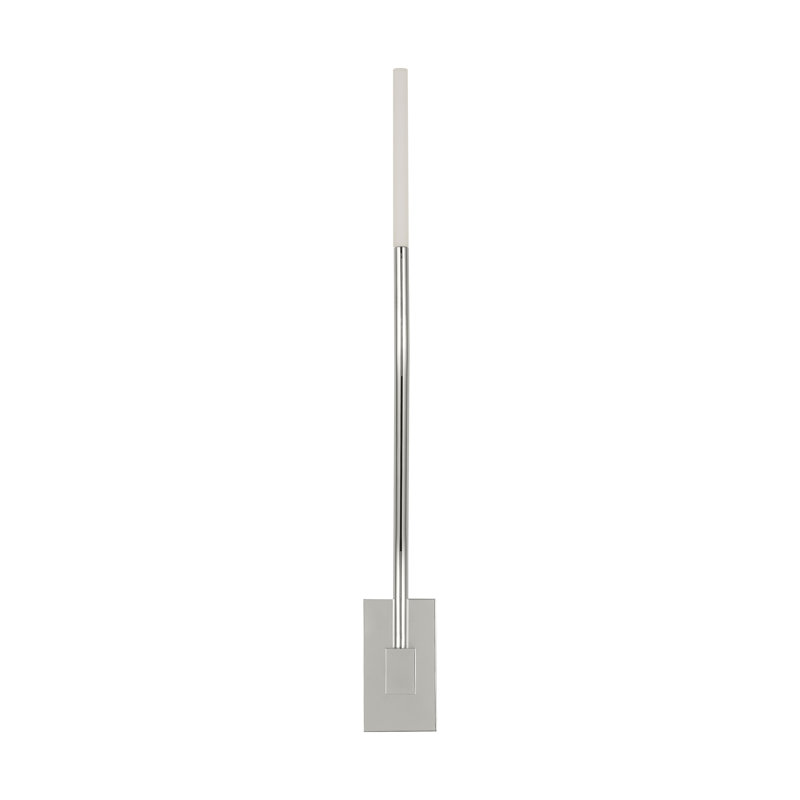 Lajos Solid Brass 1 - Light LED Armed Sconce, Polished Nickel