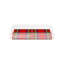 Plateau décoratif carré en acrylique rouge Christmas Tartan-122238850