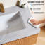Meuble-lavabo mural de luxe flottant de 48 po avec comptoir en pierre frittée et lavabo en céramique