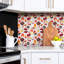 Swasey 50cm x 100cm PVC Singular Tile in Red