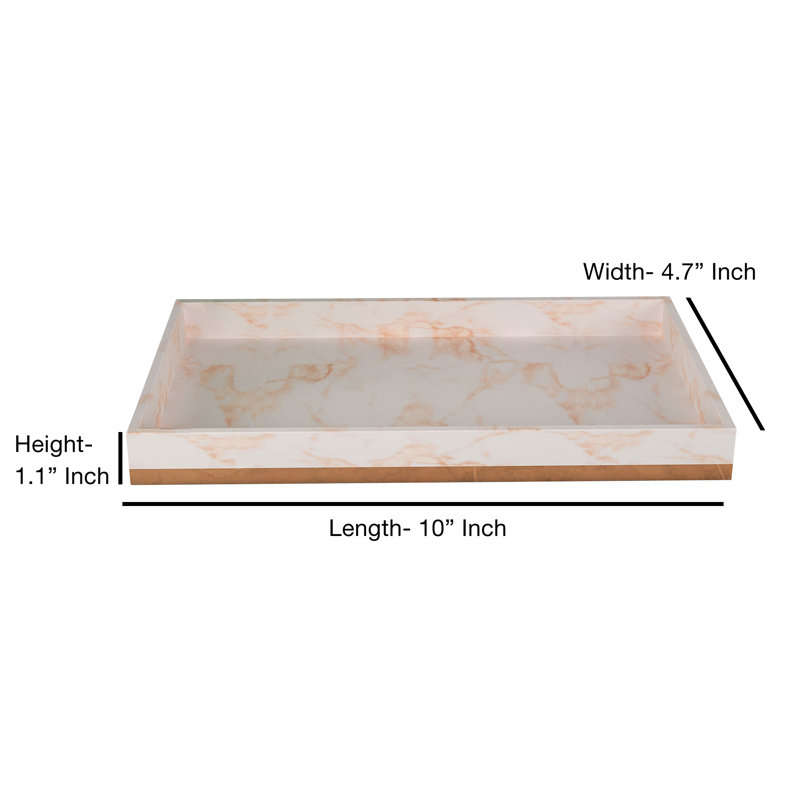 Plateau pour accessoires de salle de bain Misty, Ivoire ivoire