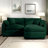 Oversized Modular Sectional Sofa With Movable Ottoman,80" Inch Modern Corduroy Sofa Lounge Set, Convertible L Shaped Couch For Living Room And Office-934833503
