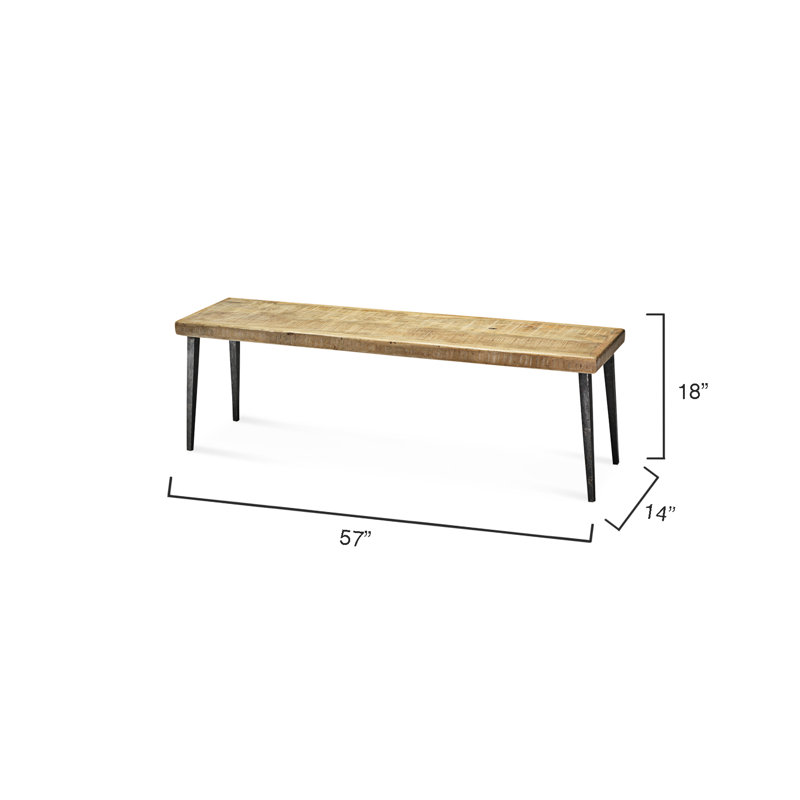 Khalisa Solid Wood Bench