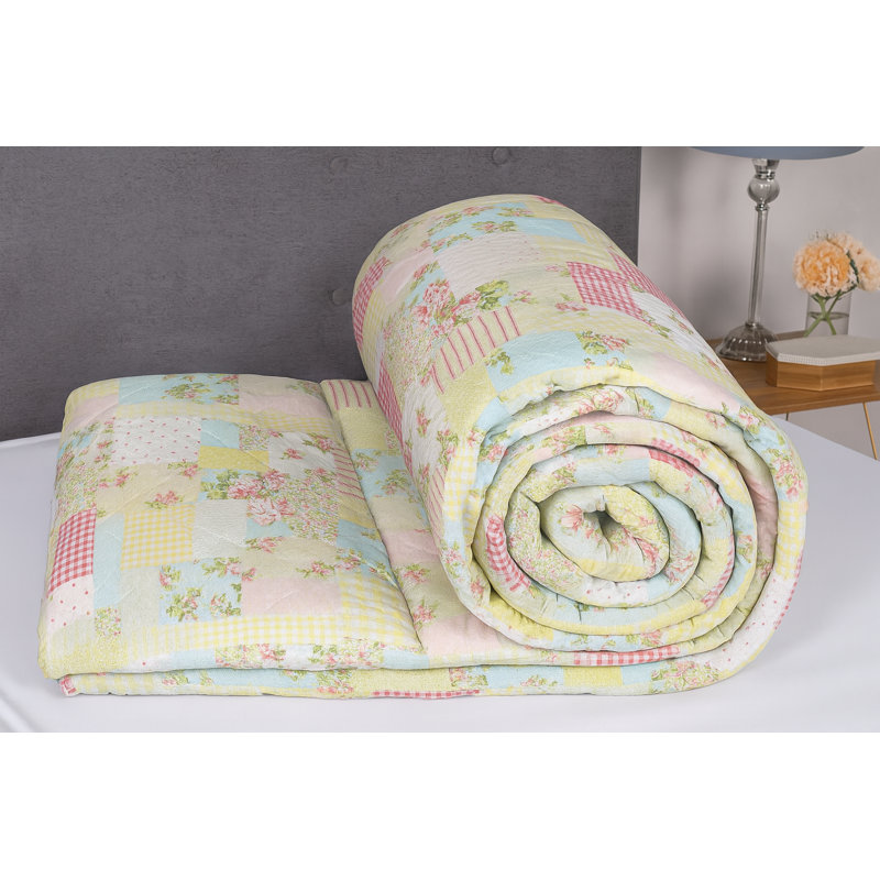 Cotton Blend Floral [EU ONLY] Duvet Cover Set with Pillowcases Included, Double Duvet Cover + 2 Standard Pillowcases