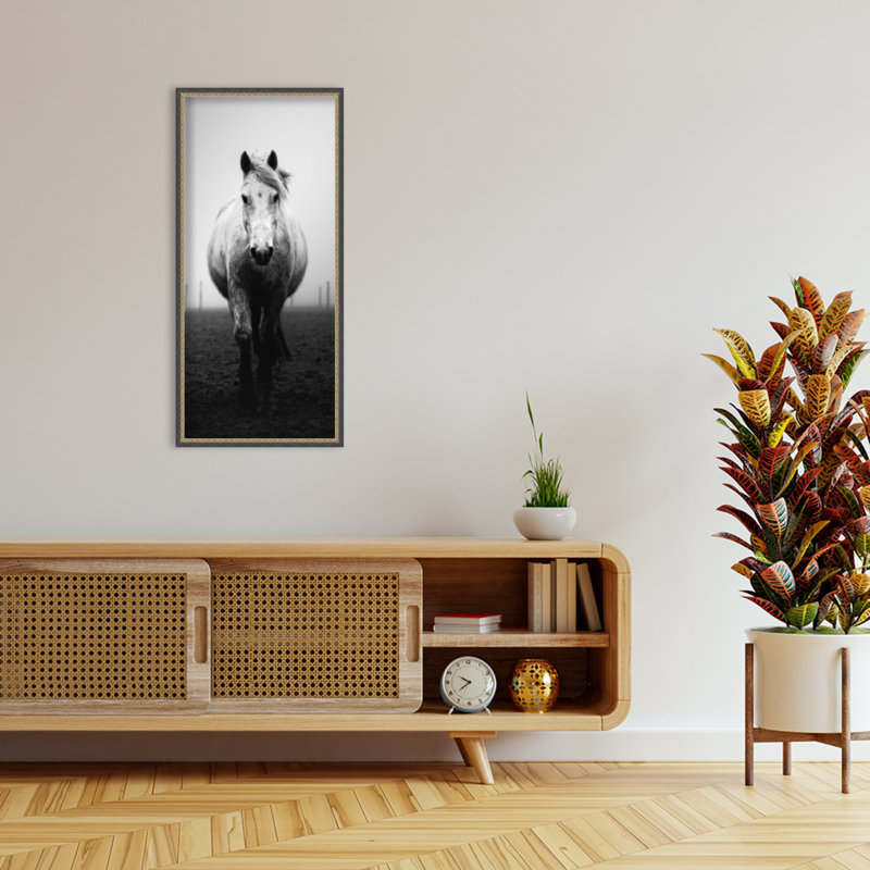 «Confidence» par Christophe Staelens, reproduction d'art murale en bois encadrée, 41 x 19, Non, Matinee Black Bronze