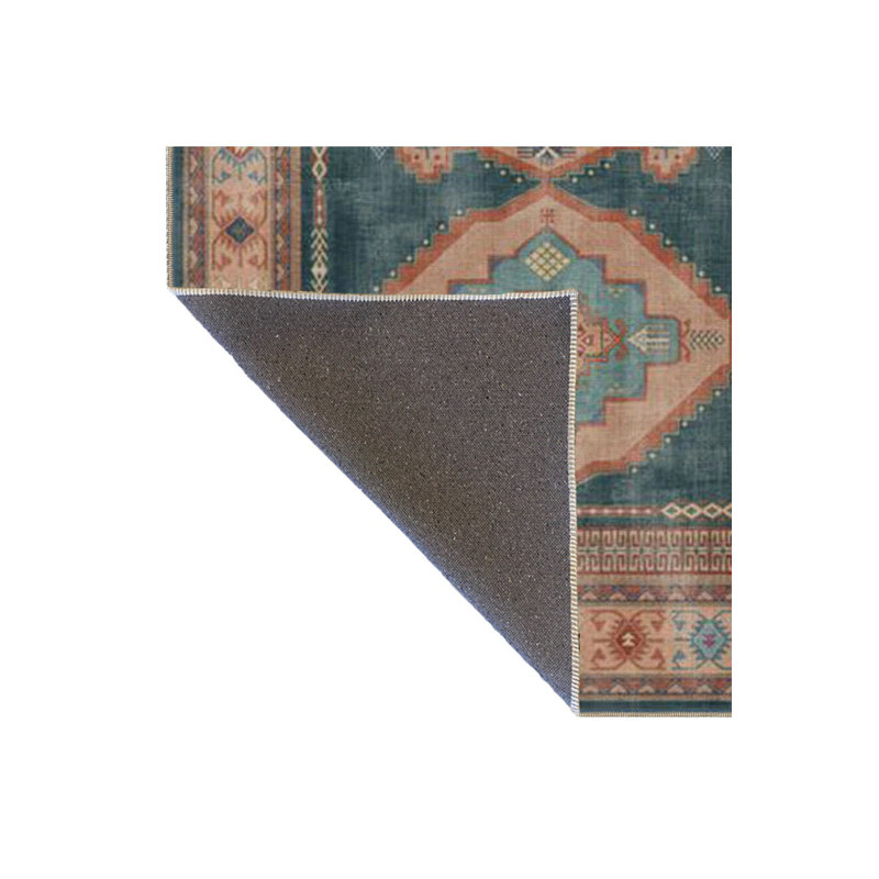 Tapis cubique à motif floral multicolore lavable à la machine, Sous-tapis carré 3 pi 3 po inclus