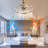 Olamide 24" DIY Shape Adjustable Ceiling Fan with Lights Remote and APP Control-578345862