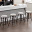 Tabouret de comptoir pivotant avec cadre en bois 26 po Kaidynn-1723928320