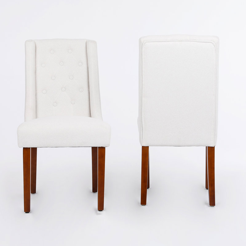Chaise parsons capitonnée
