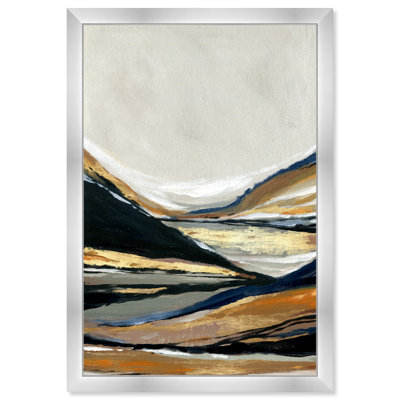 Abstrait «Neutral Rivers», reproduction d'art mural