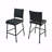 Set Of 2 Outdoor Patio Barstools, 29" Outdoors PE Rattan Armless-173825873