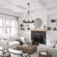 9-Lights Waggon Wheel Chandelier