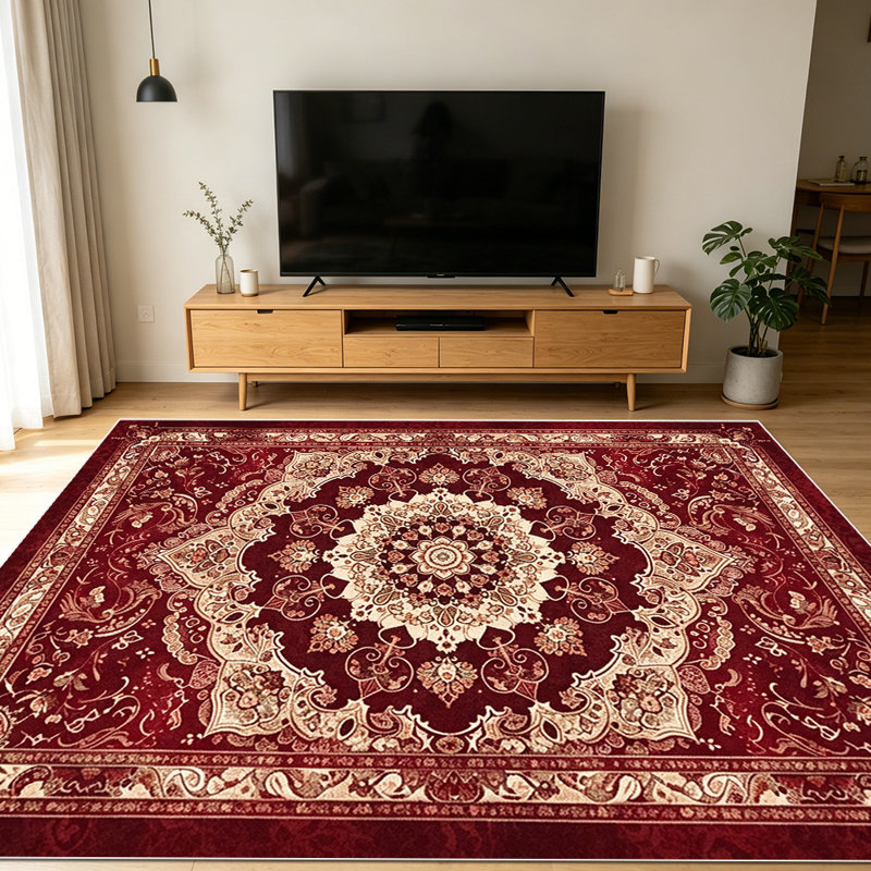 1PC Geometric Abstract Line & Stripe Navy Blue Beige Pattern area rugs for Living Room, Soft and Comfortable, Suitable for all seasons, easy-to-maintain, machine washable Indoor floor mat, Under Table Farmhouse suitable for dining area, bedroom.