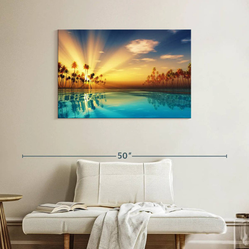 Gillard Palm Gillard Sun Rays, H 26 po x l 39 po