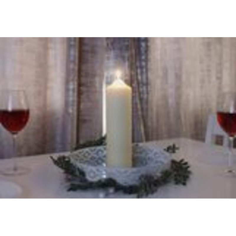 Vanilla Scented Pillar Candle, 24cm H x  7cm W x 7cm D