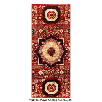 Hand Woven Wool Geometric Area Rug