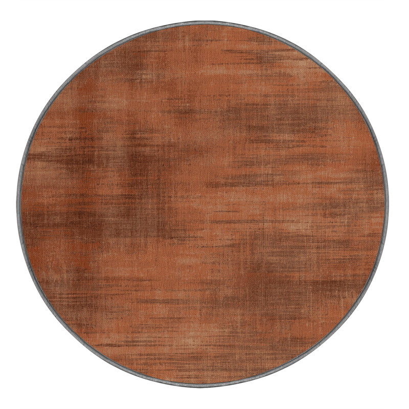 Tapis abstrait lavable à la machine, Rond 6 pi