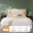 Upholstered Bed Frame With Adjustable Headboard,platform Storage Bed With 3 Drawers And Led Light-2059774281-2059774295