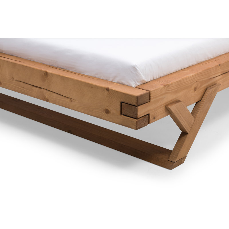 Funk Solid Wood Bed, 140 x 200 cm