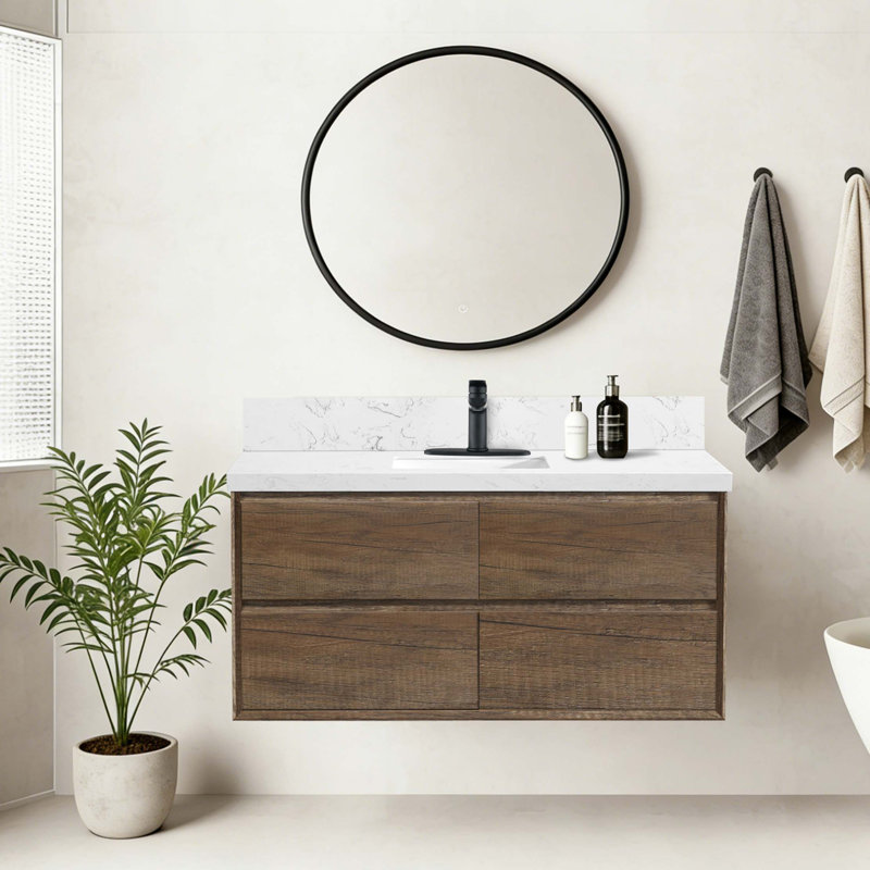 Ensemble de meuble-lavabo mural 48 po, 48"